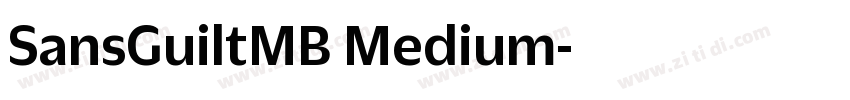 SansGuiltMB Medium字体转换 SansGuiltMB Medium字体转换